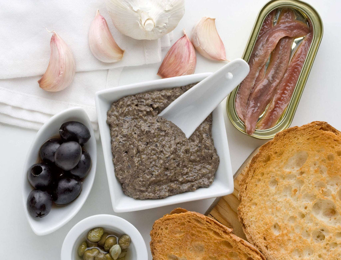 Olive tapenade with anchovies