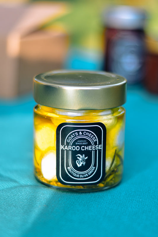 Frere Goats Cheese paired with Boutique Olive Grove olive oil